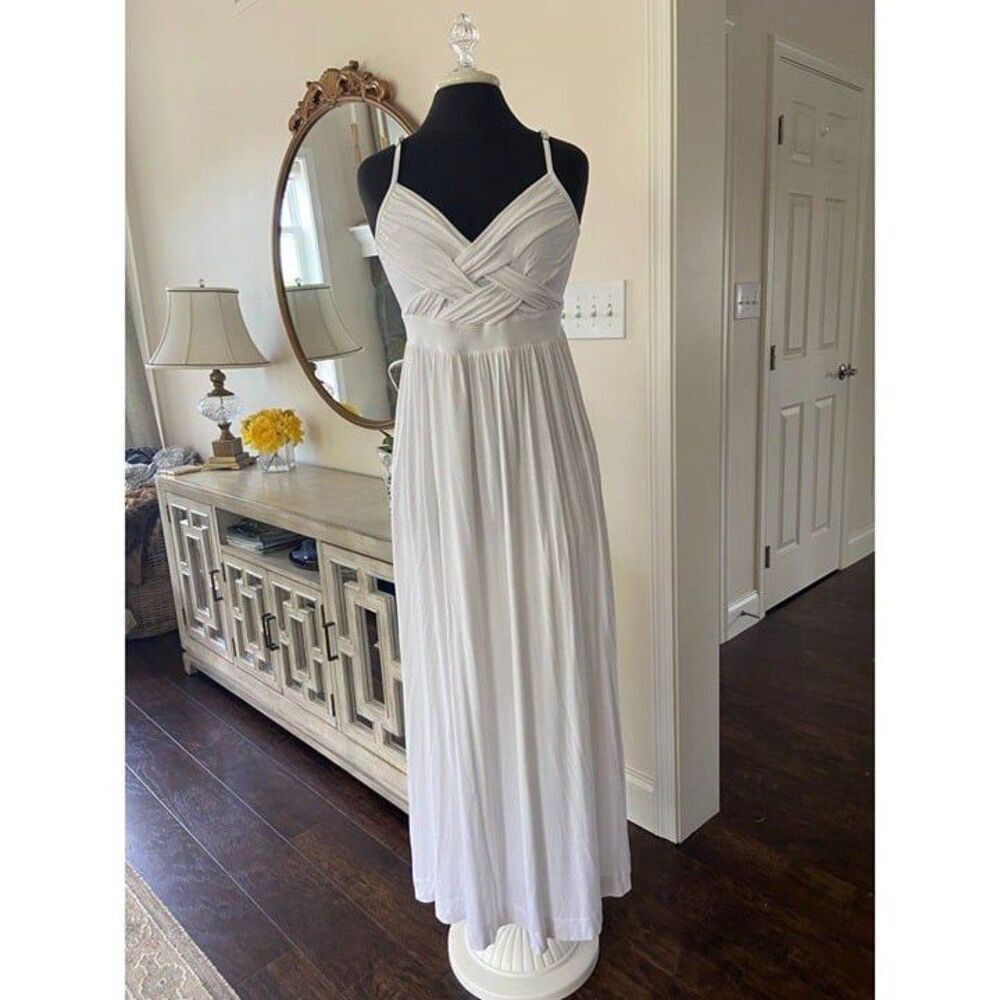 White Long New York and Co. Summer Dress (Small)